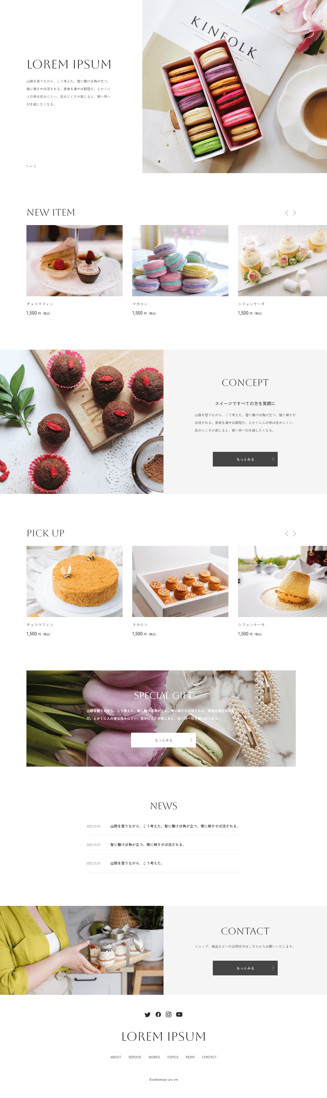 スイーツショップテーマのサムネイル